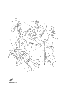 XT600E Топливный бак
