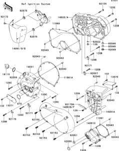 VN900 Engine cover(s)(1 / 2)