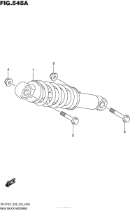 DR-Z70 Задние амортизаторы