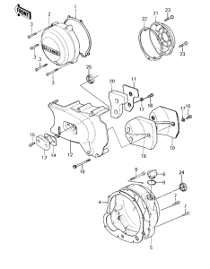 KZ550 Крышки двигателя