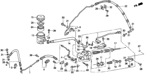GL1500I Задний тормозной цилиндр