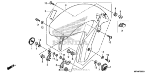 CB1000R Переднее крыло