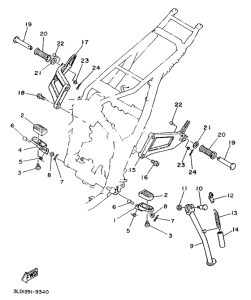 XTZ750 Stand. footrest