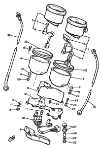 XJ650 Speedometer. tachometer