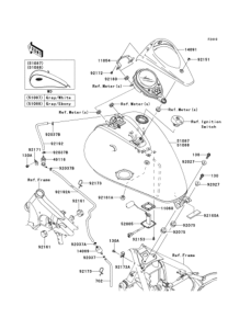VN900 Топливный бак