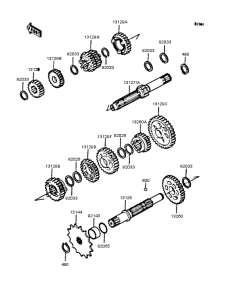KMX50 Трансмиссия