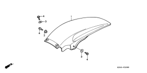 CR125R Заднее крыло