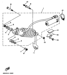 TY250Z Задняя подвеска