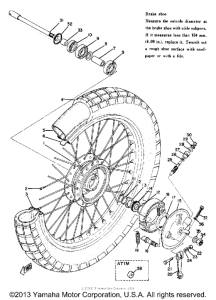 AT1M Переднее колесо