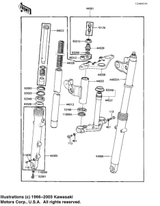 EX305 Вилка передней оси