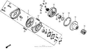 XR200 Oil pump + oil filter