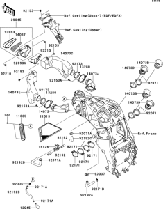 ZX1400 Воздушный фильтр