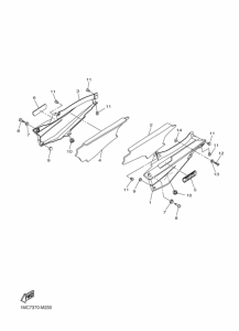 FJR1300AE Боковые обтекатели
