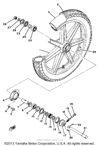 XS500C Переднее колесо
