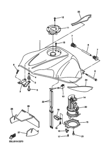 YZF-R6R Fuel tank assy