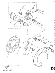  Передний тормоз