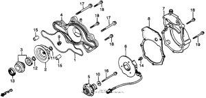 GL650I Water pump + pulse generator