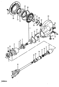 GS850 Карданный вал