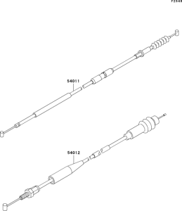 KX125 Тросы управления