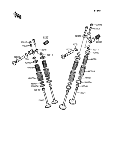 EX400 Rocker arms / valves