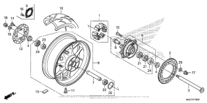 CBR600RR (ABS) Переднее колесо