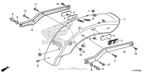 CMX250C Задний бампер