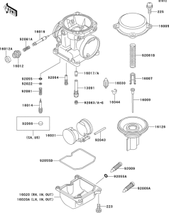 ZG1000 Carburetor parts(1 / 2)