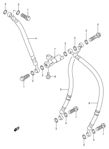 GSX-R400 Передние тормозные трубки