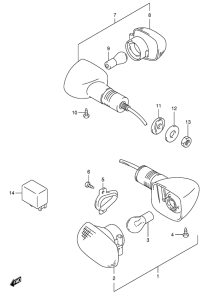 SV650 Поворотники