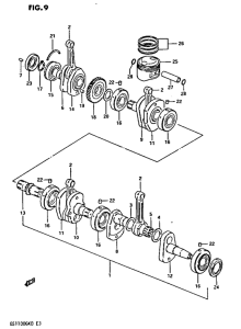 GS1100 Вал коленчатый