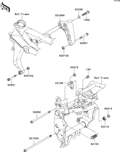 ZR1000 Крепление двигателя