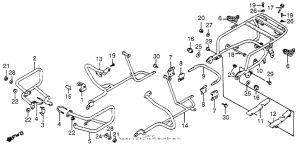 GL1100I Engine guard + saddlebag stay