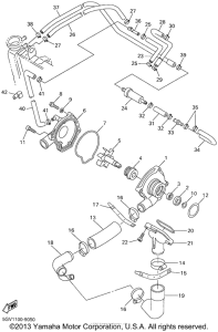 YZF-R6 Водяной насос