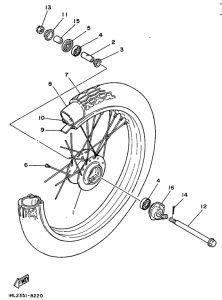 DT50R Переднее колесо