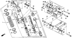 CR250R Rear shock absorber 92-93