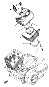 RD250 Головка цилиндров