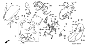 CBF600S Cowling comp