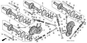VFR400R Распред вал / клапана