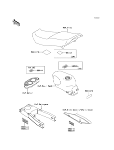 ZX600 Наклейки