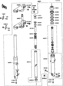 VN1500 Передняя вилка