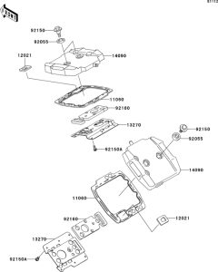 VN800 Крышка головки цилиндров