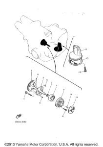 FZR600RE Масляный насос