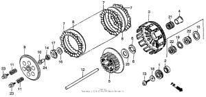 CR250R Сцепление