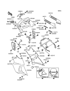KLE400 カウリング