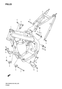 RM-Z450 Frame comp
