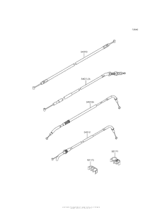 ZR800 Тросы управления