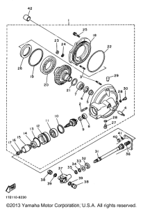 XV1100SJ Ведущий вал