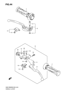 GSX-R600 Рулевой рычаг