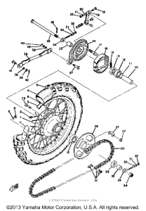 YZ80B Переднее колесо