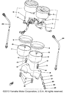 SR500E Спидометр-тахометр